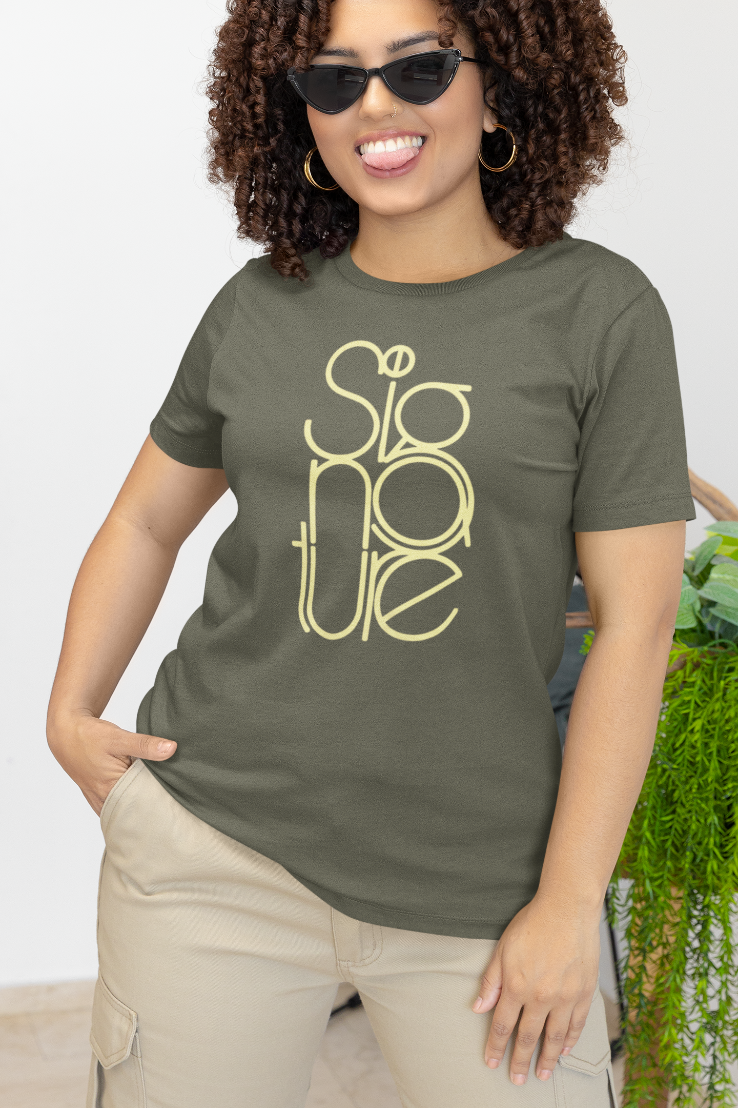 The Signature Tee - Minimalist Typographic Luxury Graphic T-Shirt