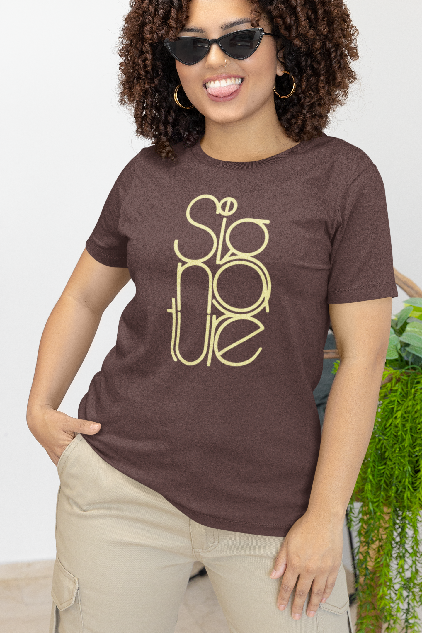 The Signature Tee - Minimalist Typographic Luxury Graphic T-Shirt