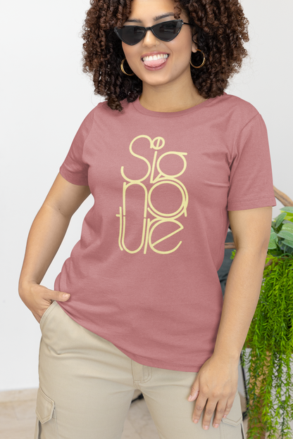 The Signature Tee - Minimalist Typographic Luxury Graphic T-Shirt