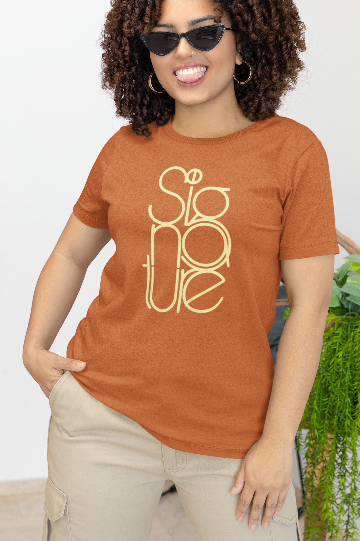 The Signature Tee - Minimalist Typographic Luxury Graphic T-Shirt