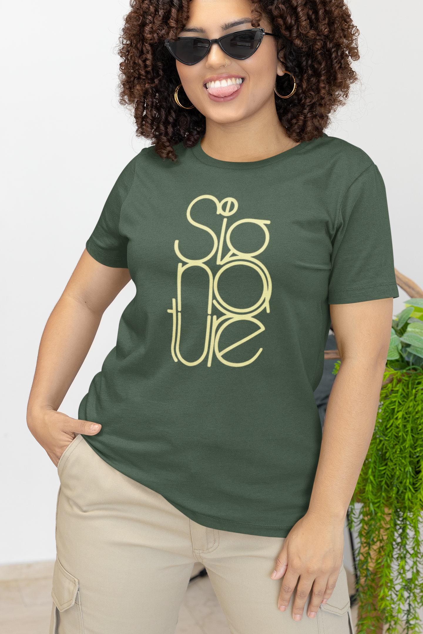 The Signature Tee - Minimalist Typographic Luxury Graphic T-Shirt