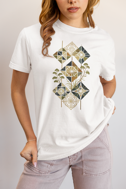 Elyx Boho Chic Graphic Tee - Premium Soft Cotton T-Shirt for Women