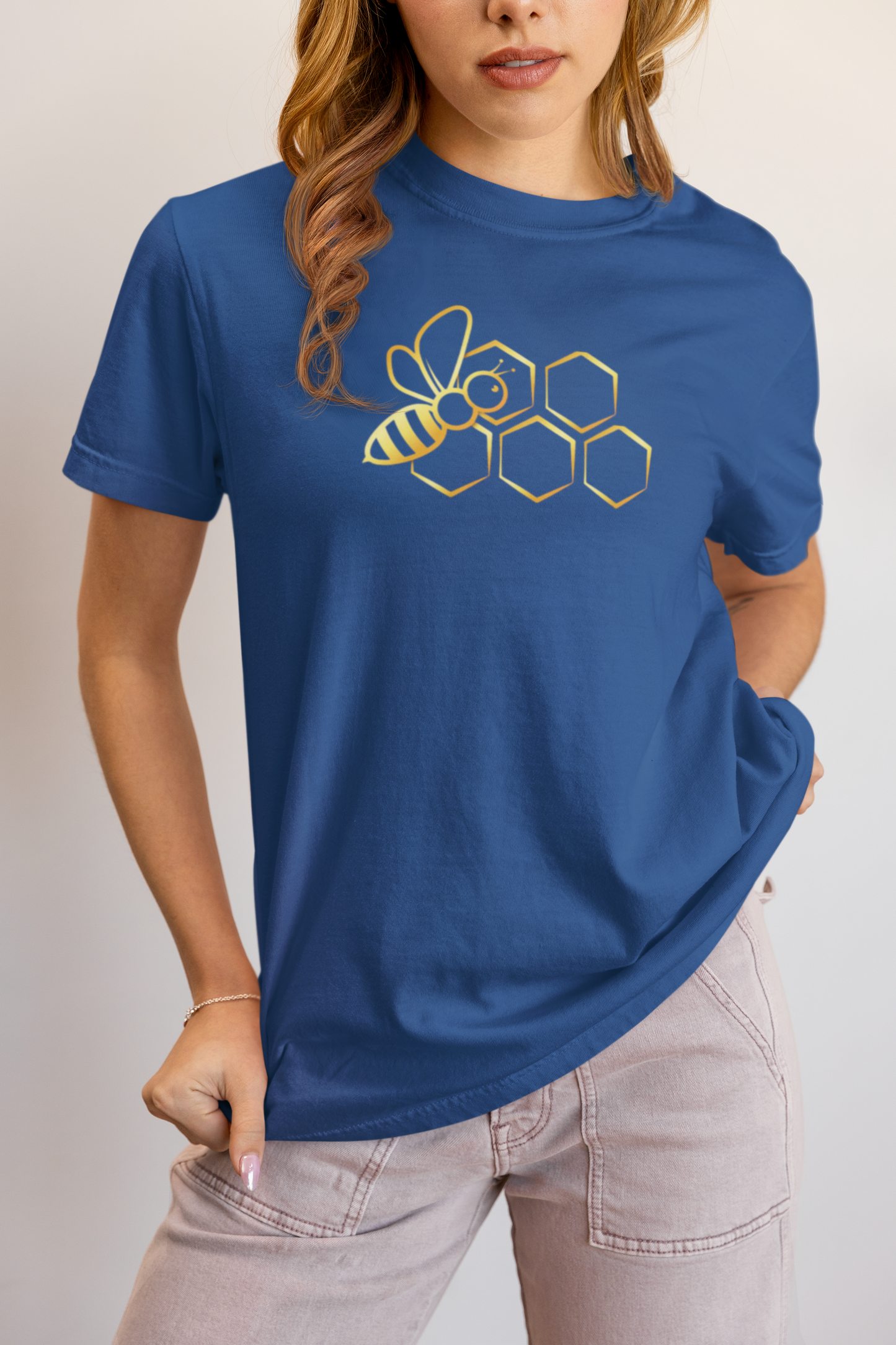 Elyx Aesthetic Bee Graphic Tee - Premium Soft Cotton T-Shirt for Women