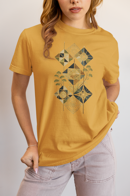 Elyx Boho Chic Graphic Tee - Premium Soft Cotton T-Shirt for Women