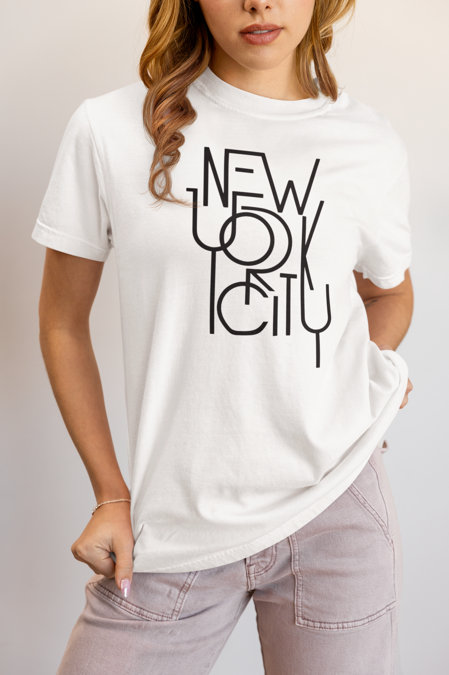Elyx NYC Architectural Grid Premium Woman Graphic Tee