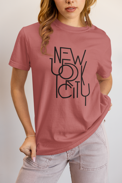 Elyx NYC Architectural Grid Premium Woman Graphic Tee