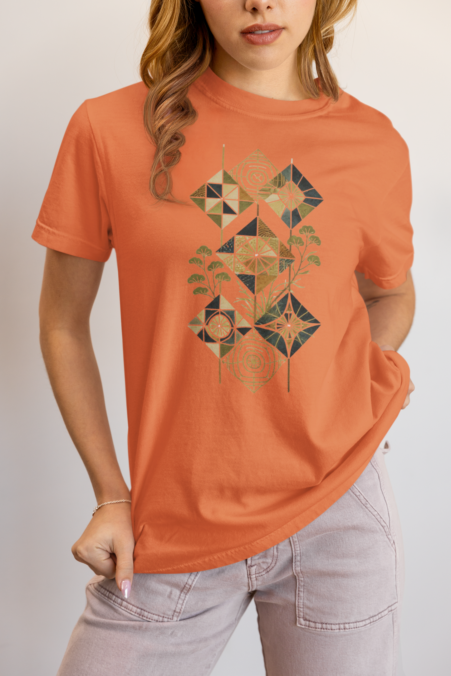Elyx Boho Chic Graphic Tee - Premium Soft Cotton T-Shirt for Women