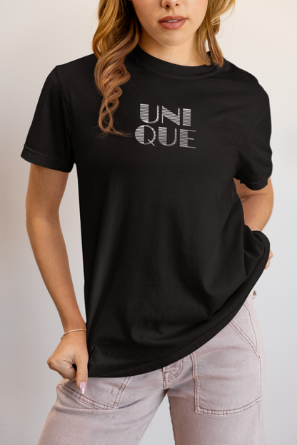 Elyx "Unique" Linear Illusion Premium Woman Graphic Tee