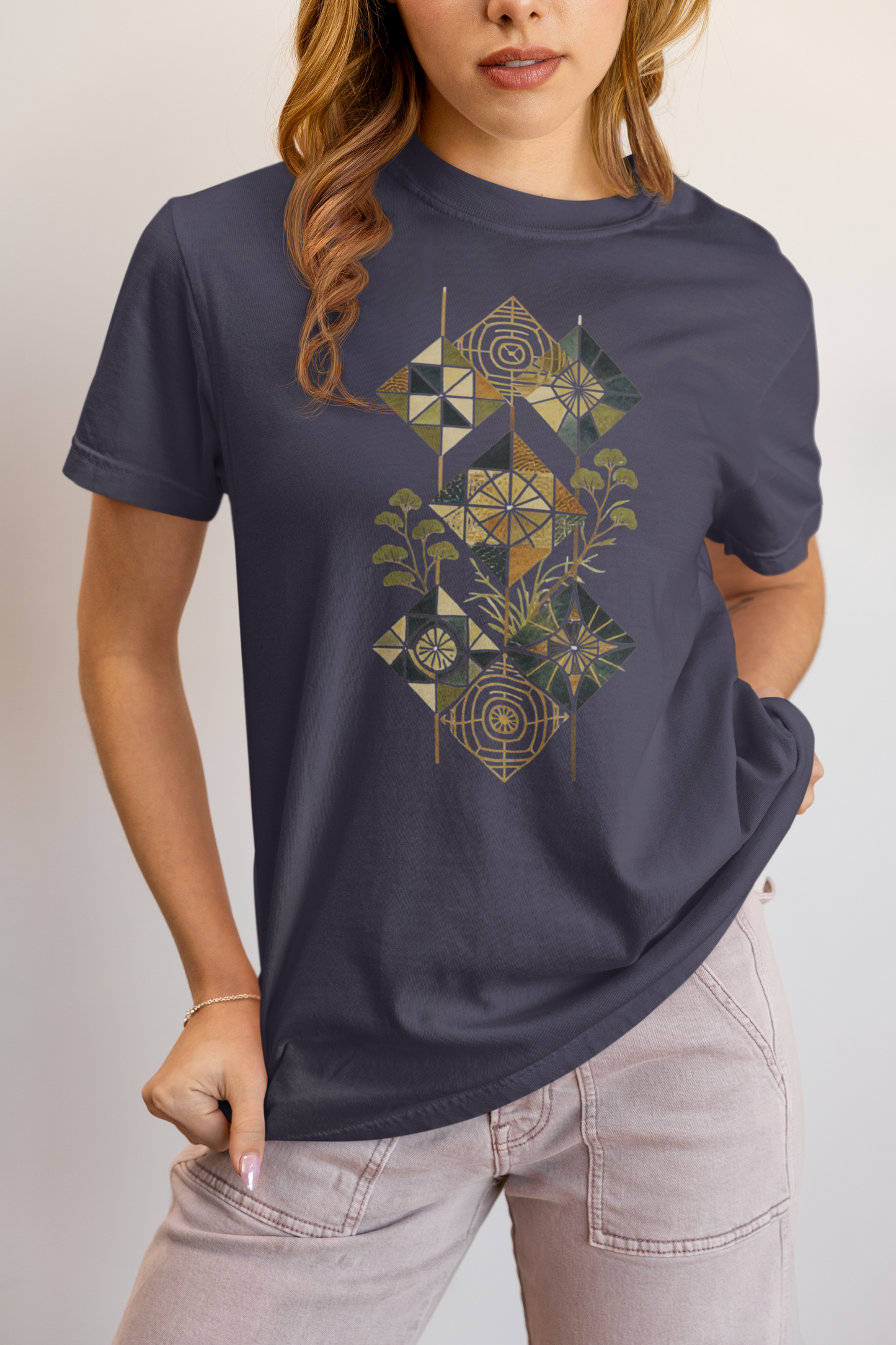 Elyx Boho Chic Graphic Tee - Premium Soft Cotton T-Shirt for Women