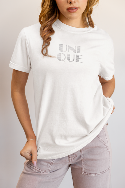 Elyx "Unique" Linear Illusion Premium Woman Graphic Tee