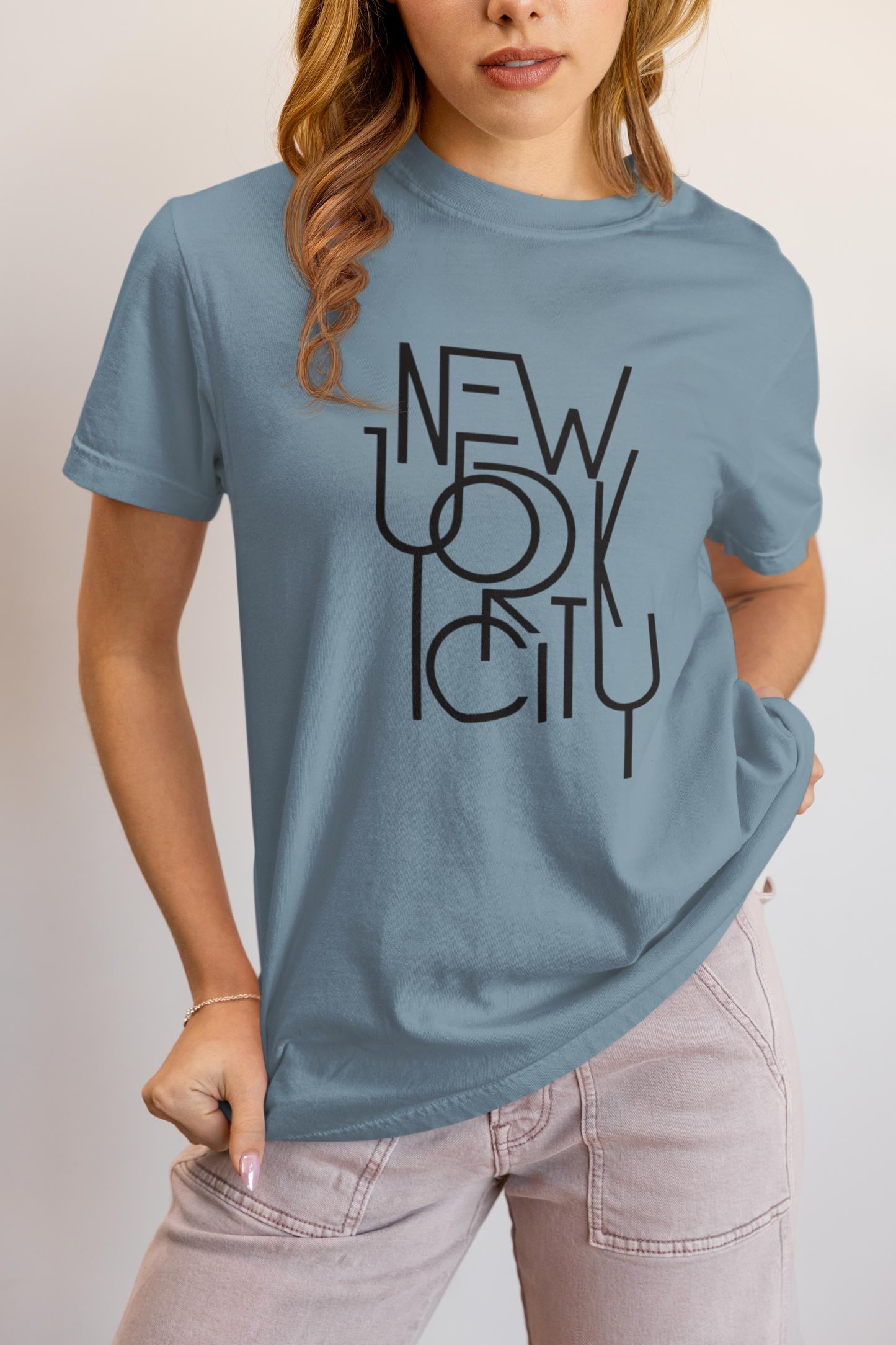 Elyx NYC Architectural Grid Premium Woman Graphic Tee