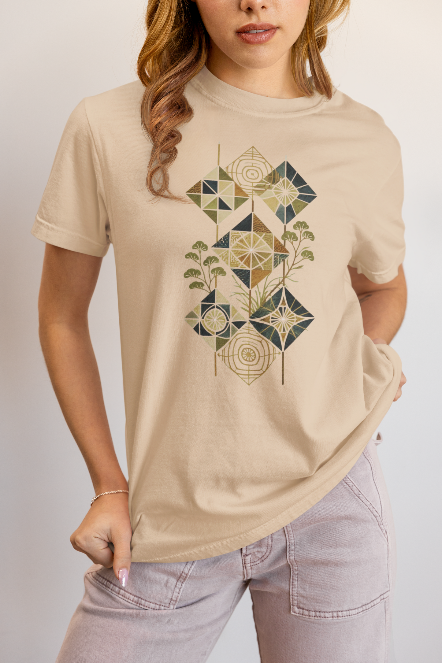 Elyx Boho Chic Graphic Tee - Premium Soft Cotton T-Shirt for Women