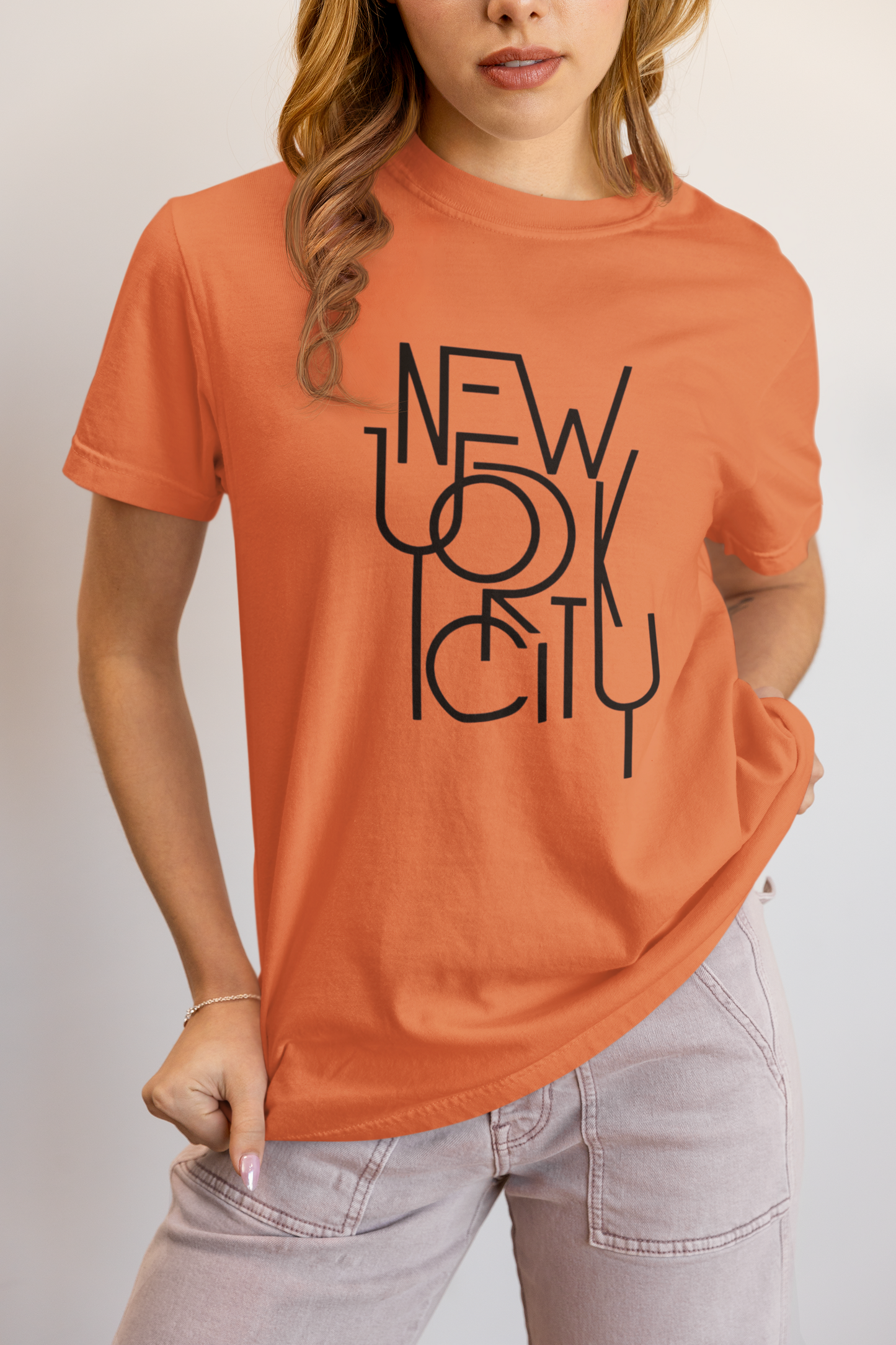 Elyx NYC Architectural Grid Premium Woman Graphic Tee