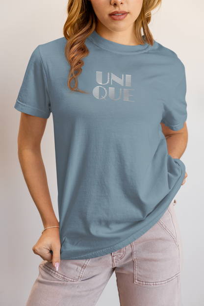 Elyx "Unique" Linear Illusion Premium Woman Graphic Tee