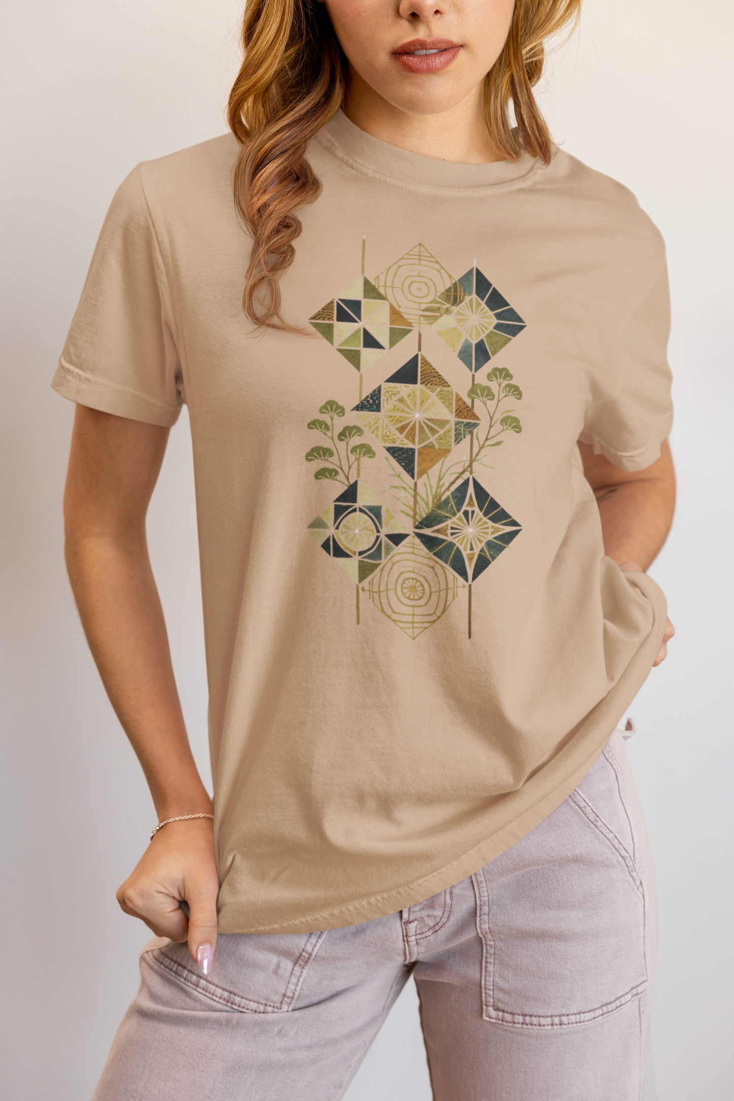 Elyx Boho Chic Graphic Tee - Premium Soft Cotton T-Shirt for Women
