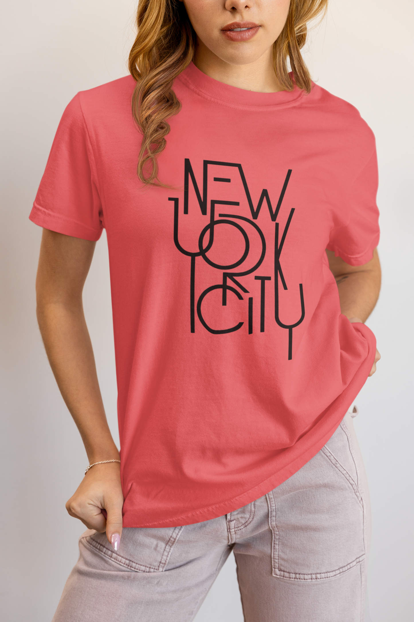 Elyx NYC Architectural Grid Premium Woman Graphic Tee