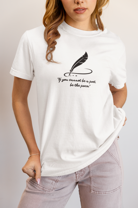 Elyx Minimalist Poetry Literary Quote Aesthetic Woman Graphic Tee