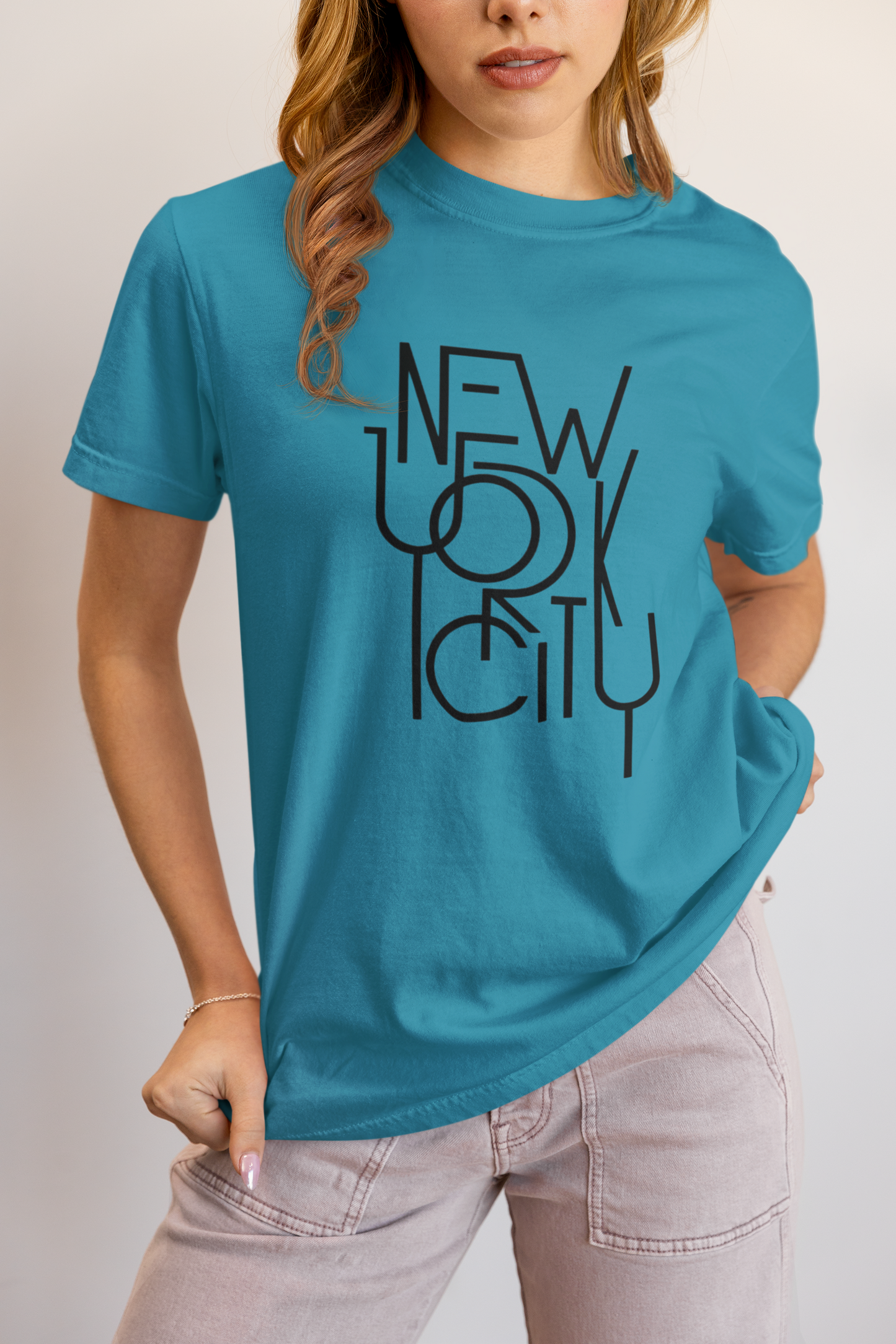 Elyx NYC Architectural Grid Premium Woman Graphic Tee