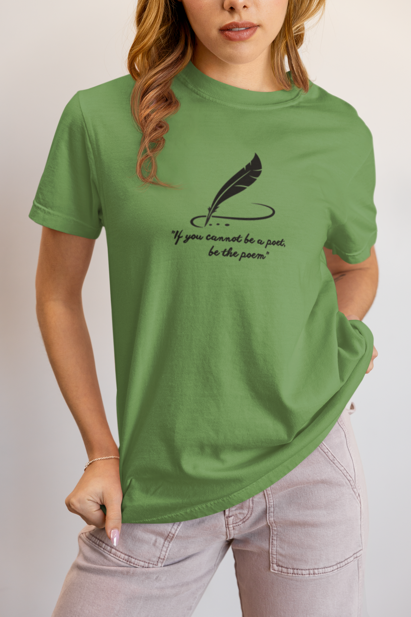 Elyx Minimalist Poetry Literary Quote Aesthetic Woman Graphic Tee