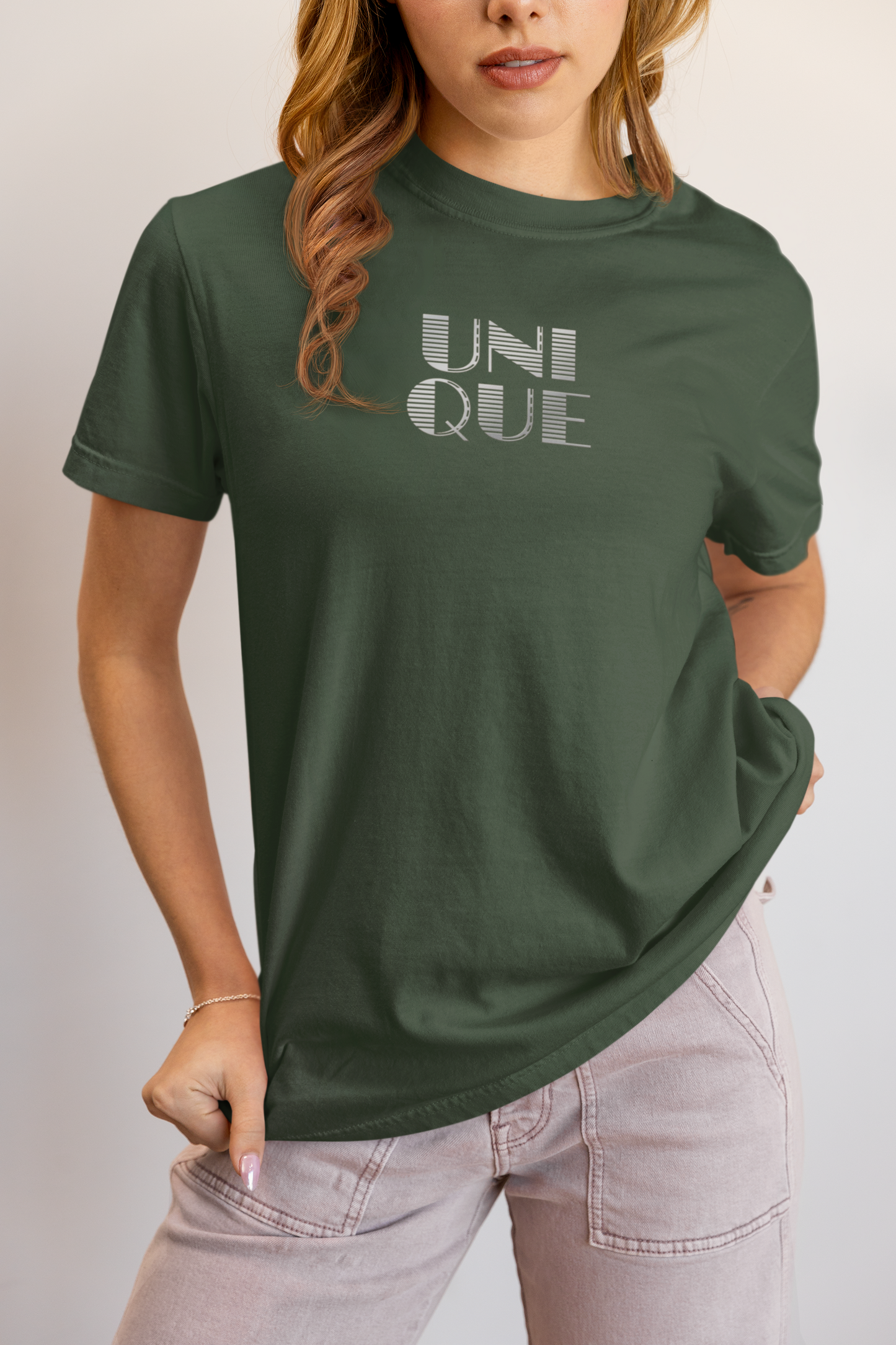 Elyx "Unique" Linear Illusion Premium Woman Graphic Tee