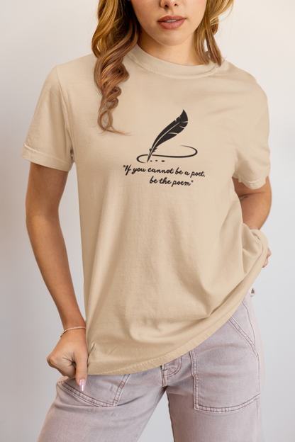 Elyx Minimalist Poetry Literary Quote Aesthetic Woman Graphic Tee