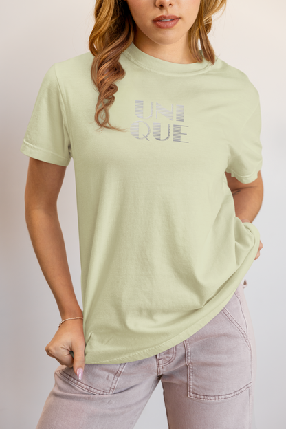 Elyx "Unique" Linear Illusion Premium Woman Graphic Tee