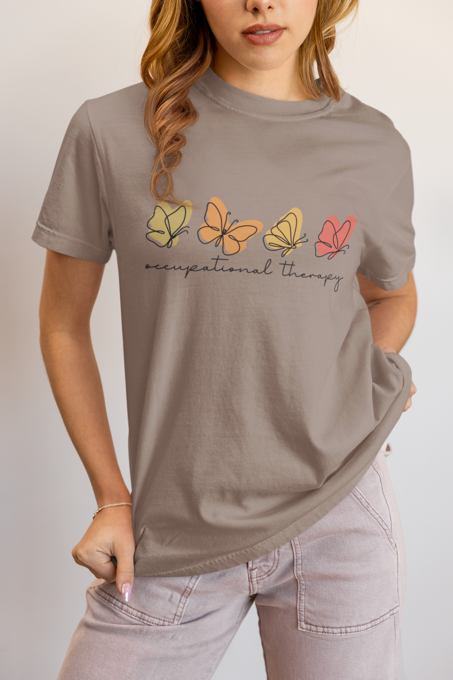 Elyx Aesthetic Occupational Therapy Butterflies Woman Graphic Tee