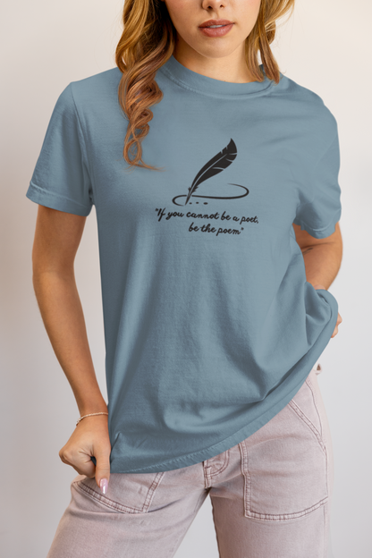Elyx Minimalist Poetry Literary Quote Aesthetic Woman Graphic Tee