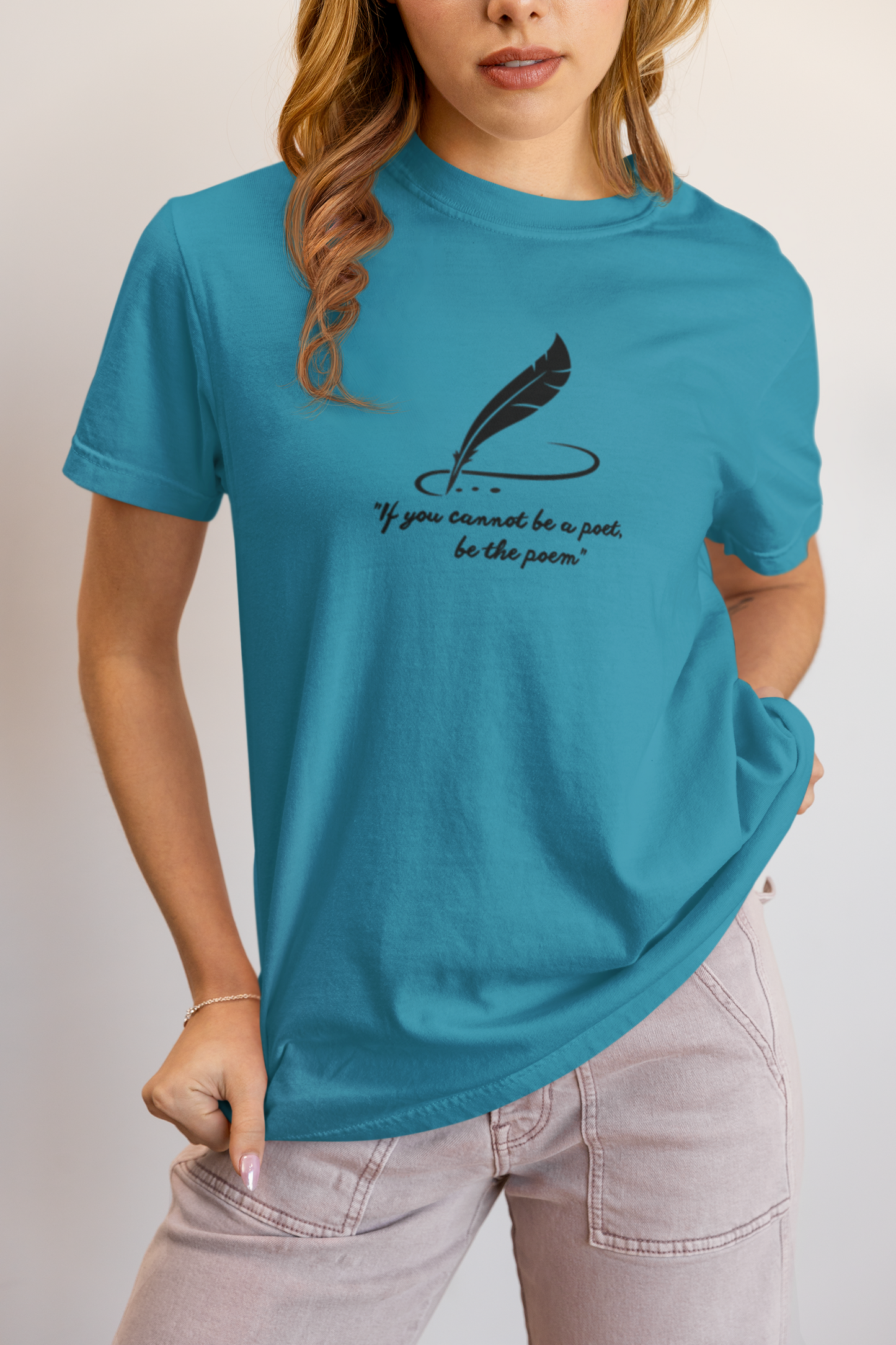 Elyx Minimalist Poetry Literary Quote Aesthetic Woman Graphic Tee