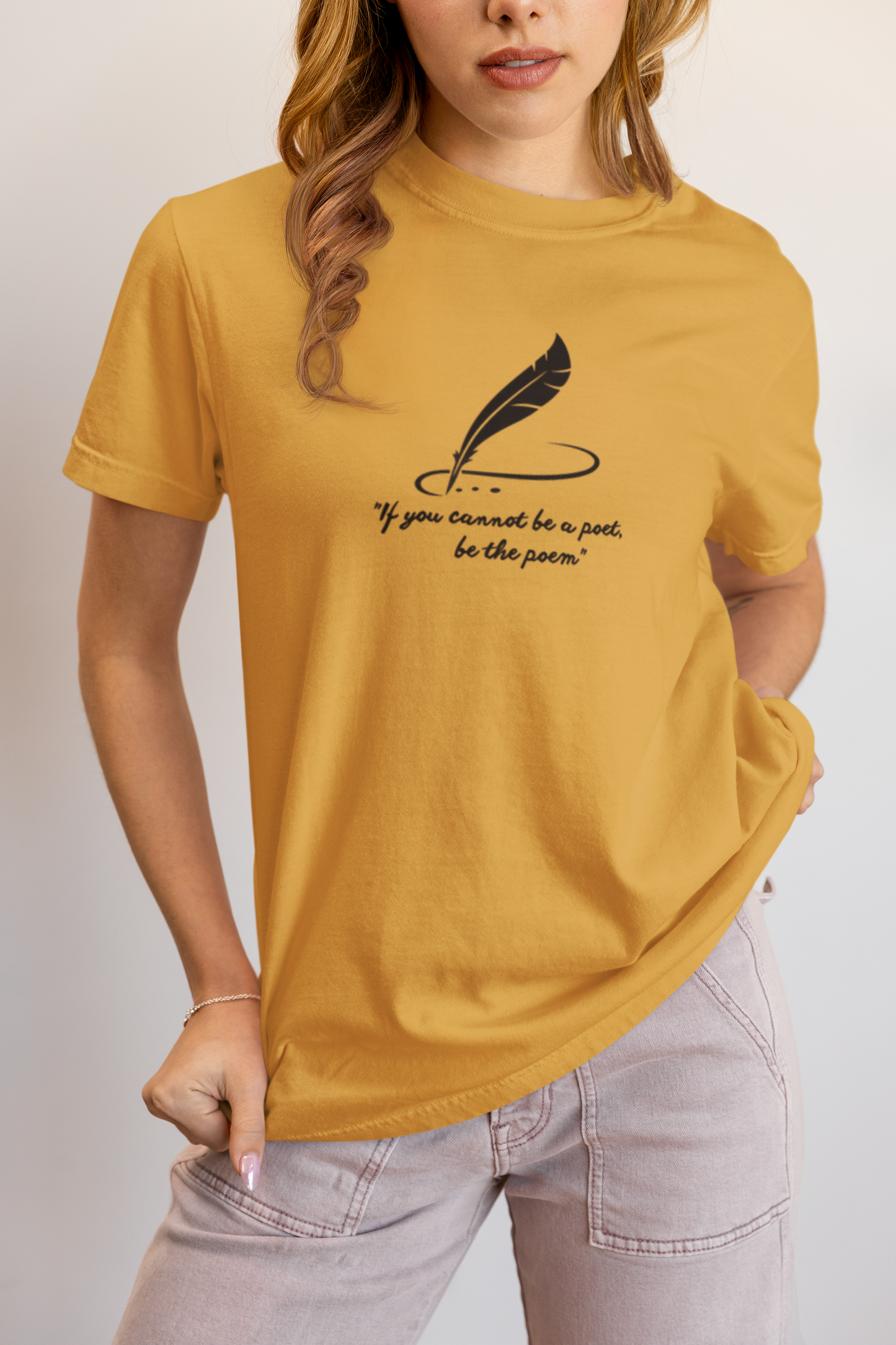 Elyx Minimalist Poetry Literary Quote Aesthetic Woman Graphic Tee