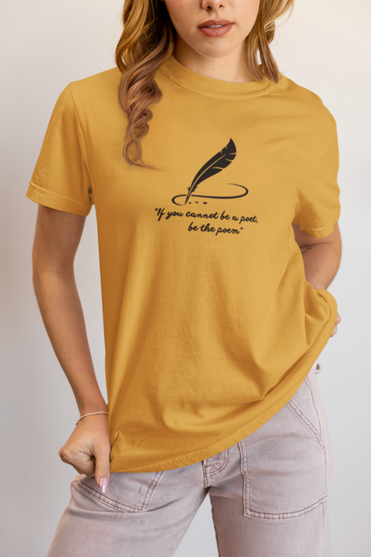 Elyx Minimalist Poetry Literary Quote Aesthetic Woman Graphic Tee