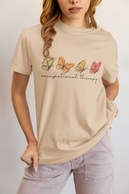 Elyx Aesthetic Occupational Therapy Butterflies Woman Graphic Tee