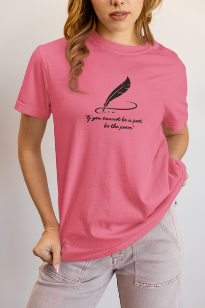 Elyx Minimalist Poetry Literary Quote Aesthetic Woman Graphic Tee