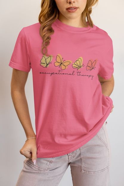 Elyx Aesthetic Occupational Therapy Butterflies Woman Graphic Tee