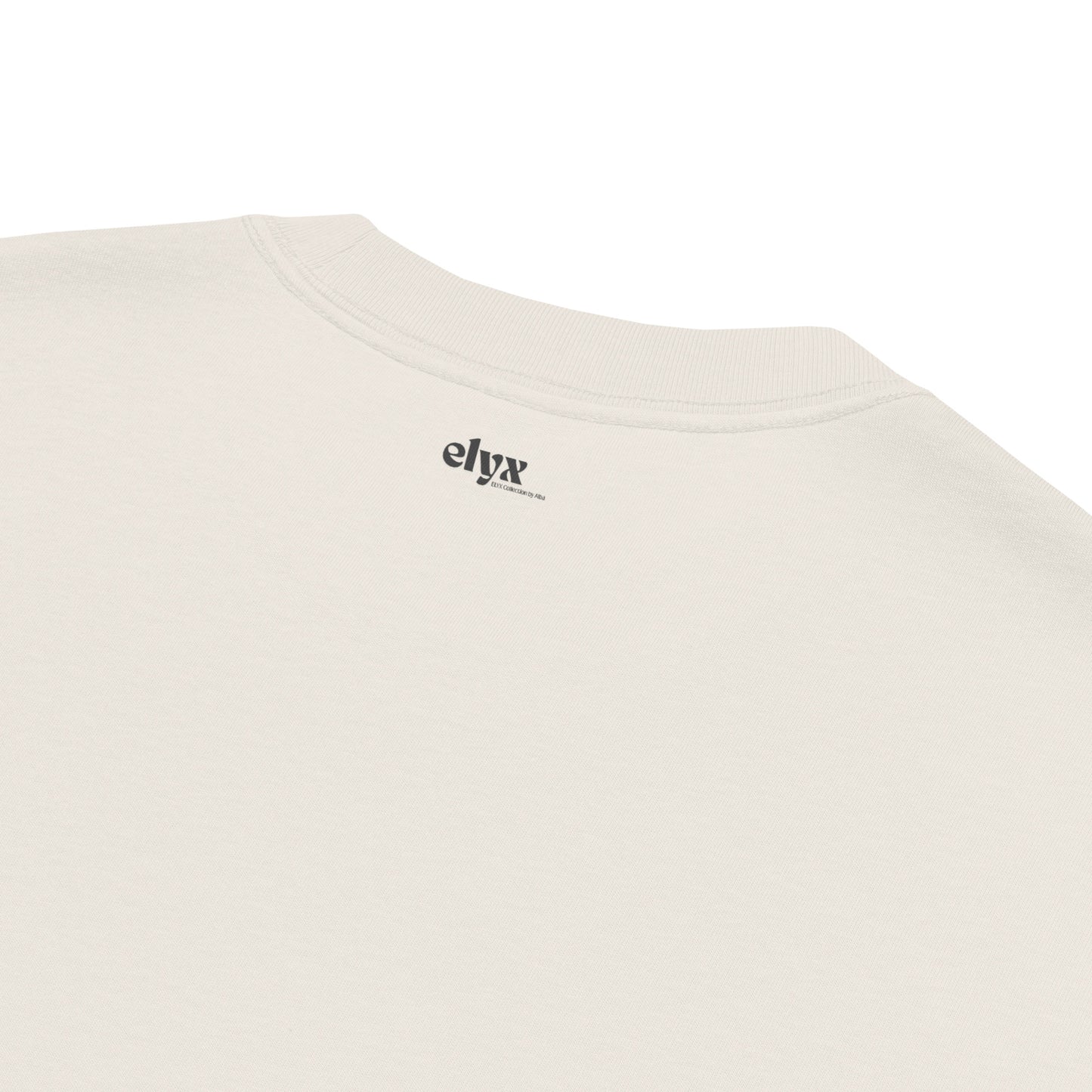 Oversized Faded Cotton T-Shirt with Abstract Botanical Print – Vintage White Vintage Tee
