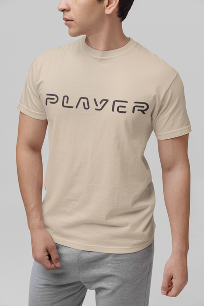 Player Futuristic Typographic Tee - Minimalist Cyber Streetwear T-Shirt