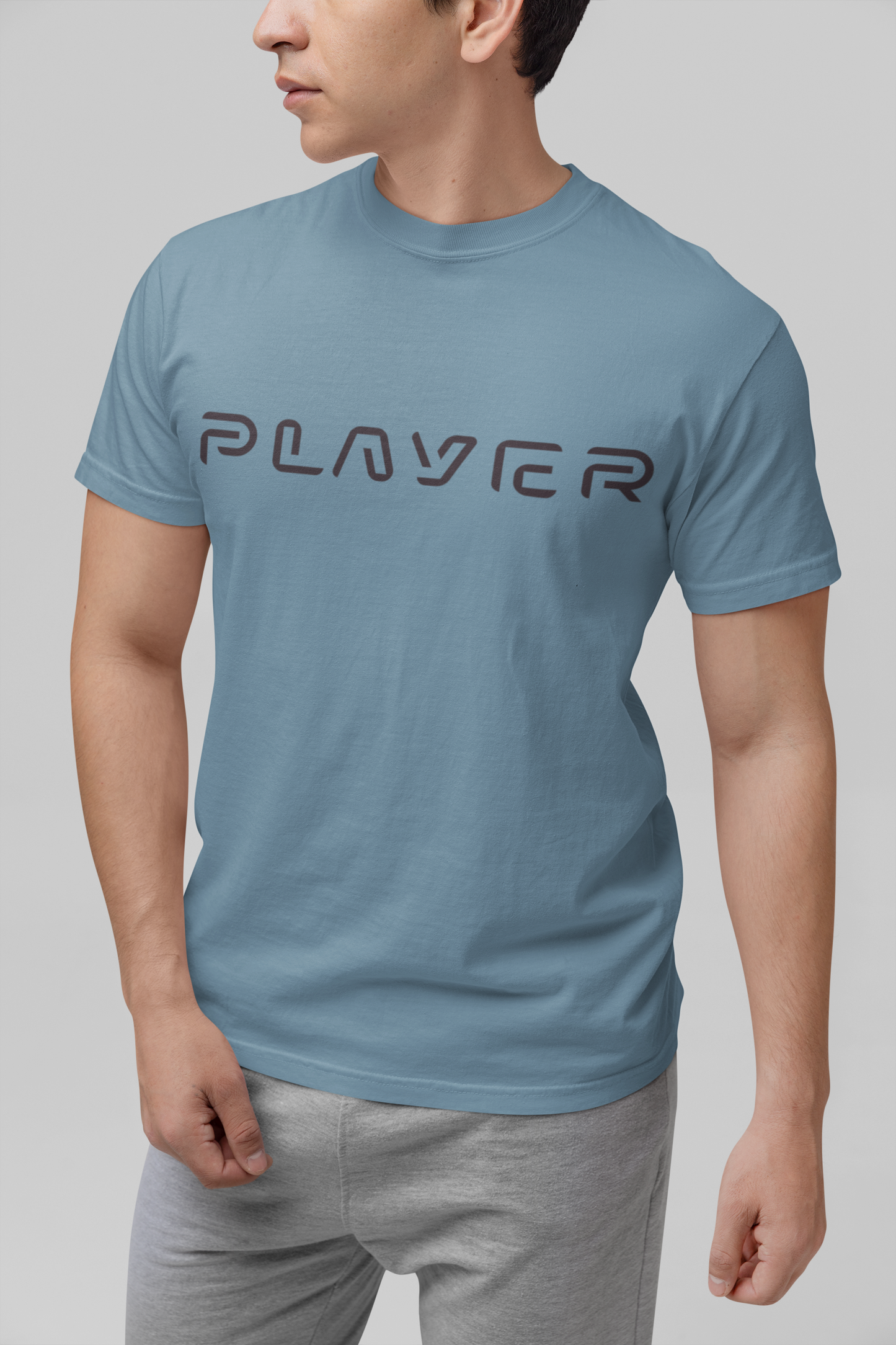 Player Futuristic Typographic Tee - Minimalist Cyber Streetwear T-Shirt