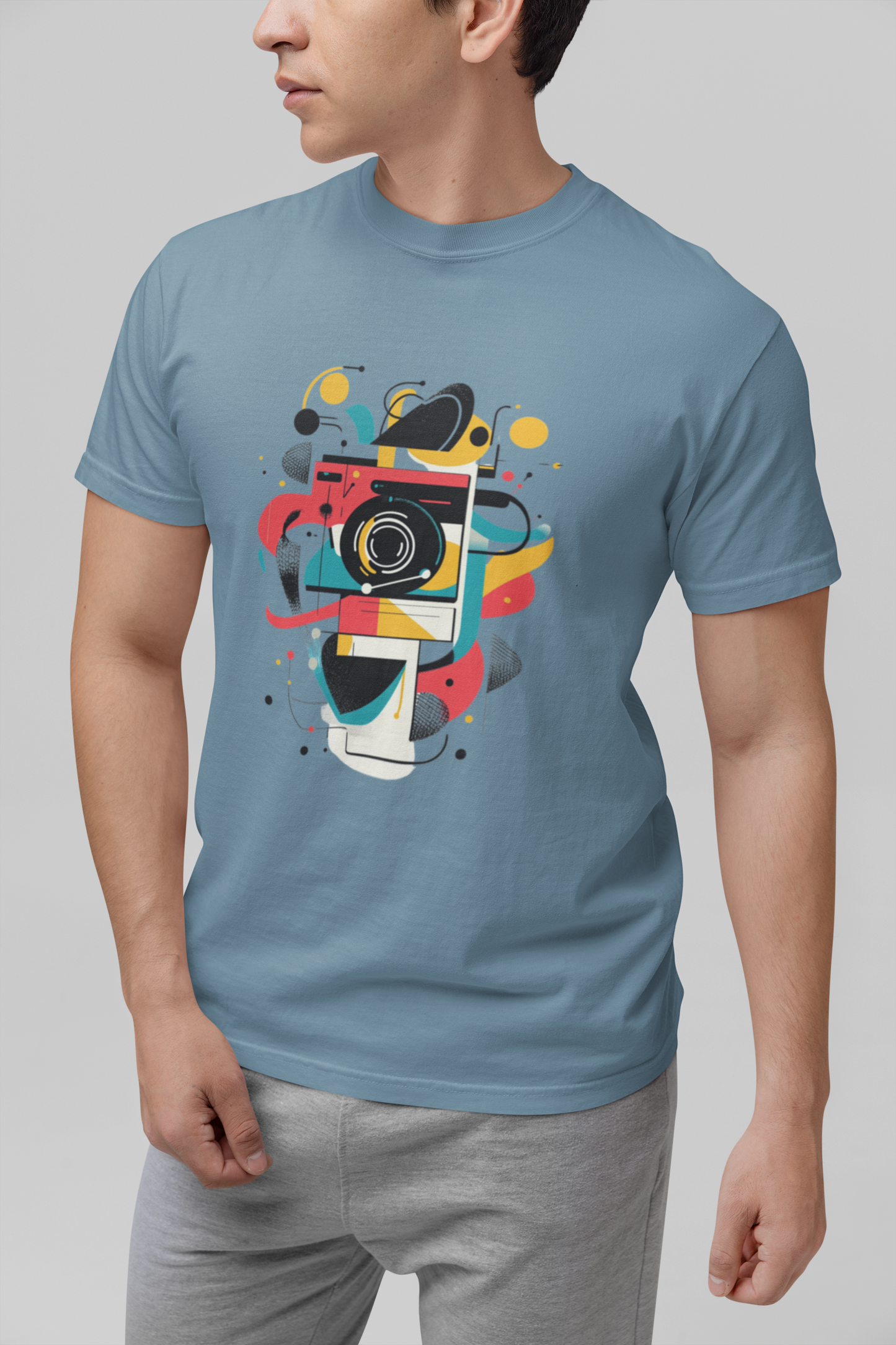 Photographer Gift Shirt - Vintage Camera Graphic Tee - Aesthetic Geometric Apparel