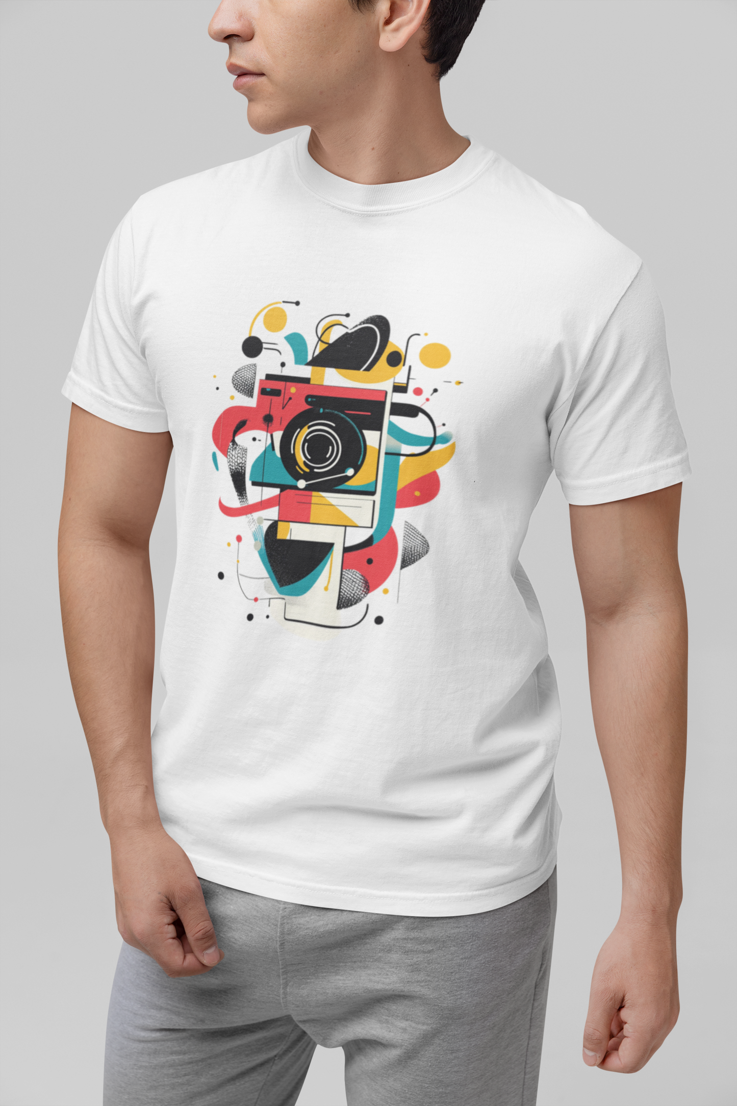 Photographer Gift Shirt - Vintage Camera Graphic Tee - Aesthetic Geometric Apparel