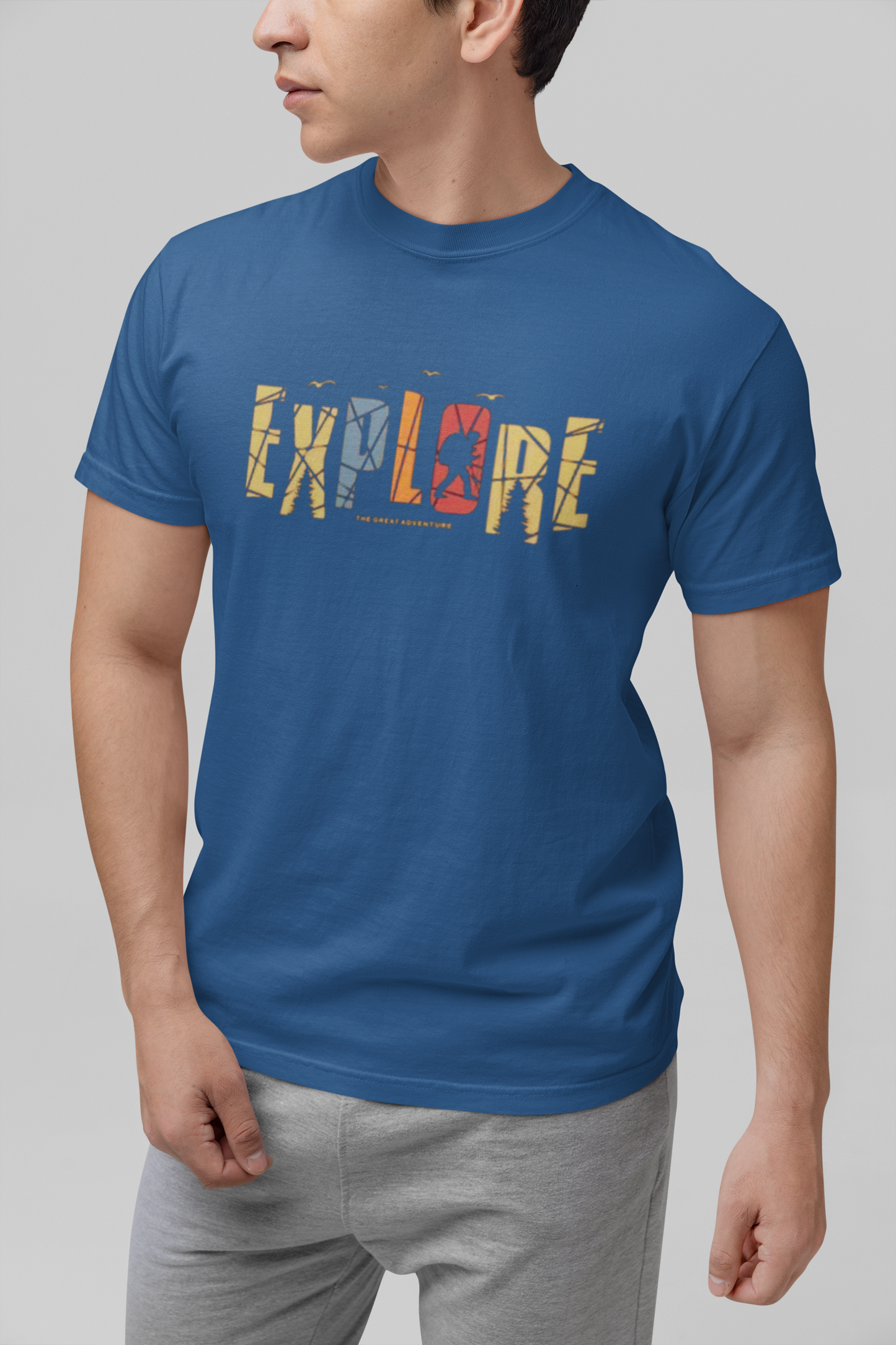 Explore The Great Adventure Graphic Tee - Retro Boho Nature & Hiking T-Shirt