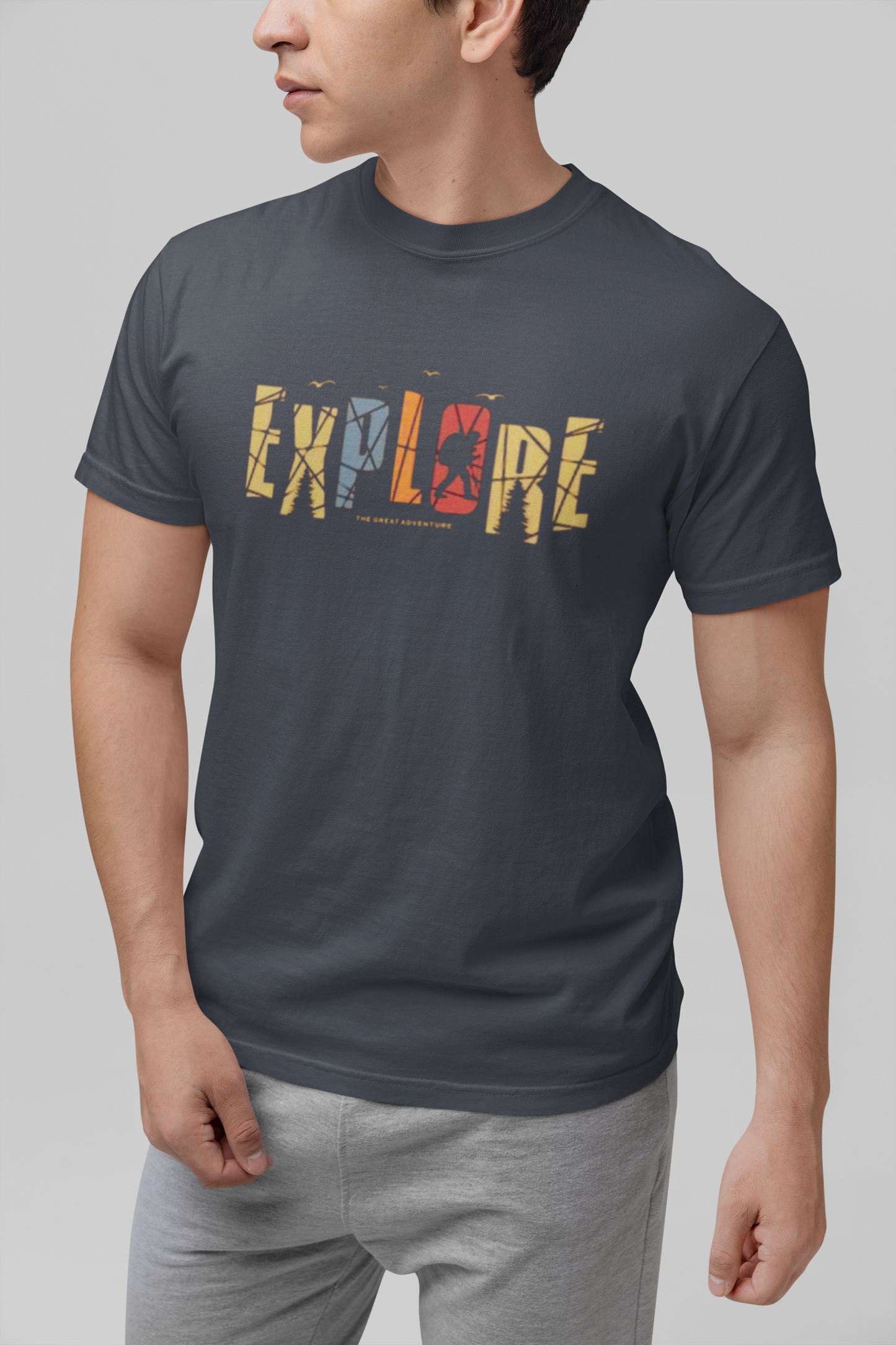 Explore The Great Adventure Graphic Tee - Retro Boho Nature & Hiking T-Shirt