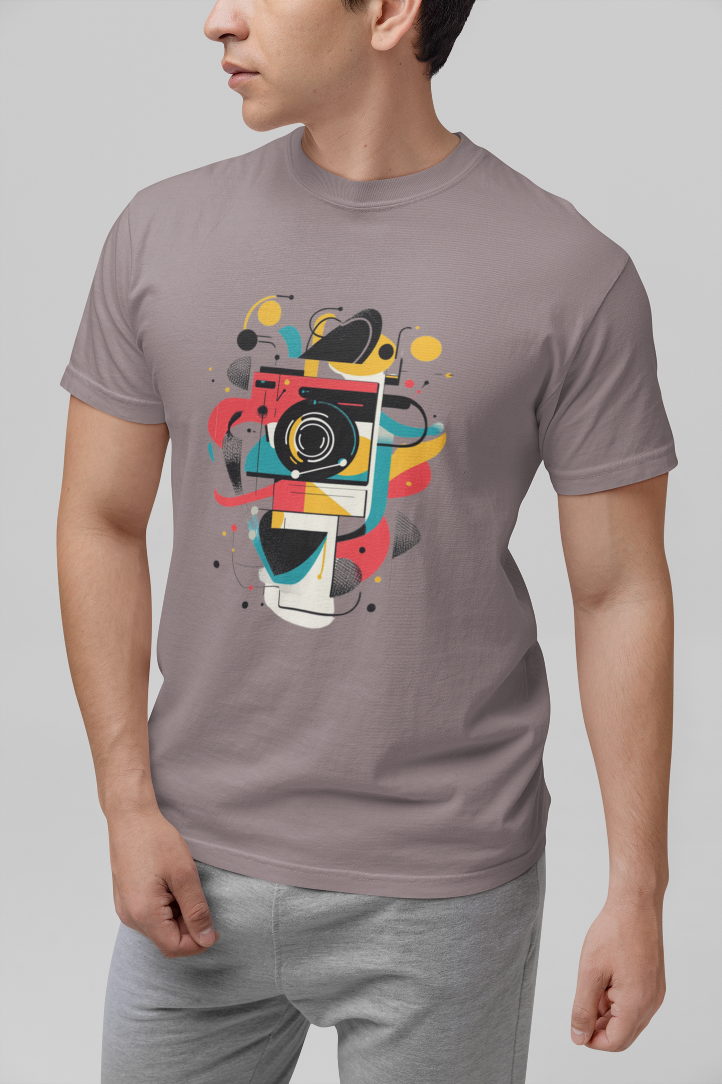 Photographer Gift Shirt - Vintage Camera Graphic Tee - Aesthetic Geometric Apparel