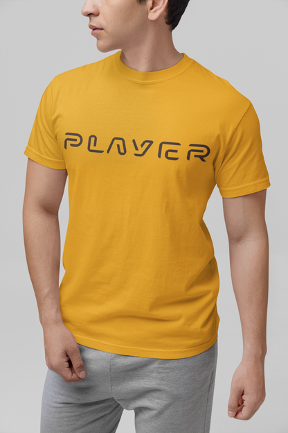 Player Futuristic Typographic Tee - Minimalist Cyber Streetwear T-Shirt