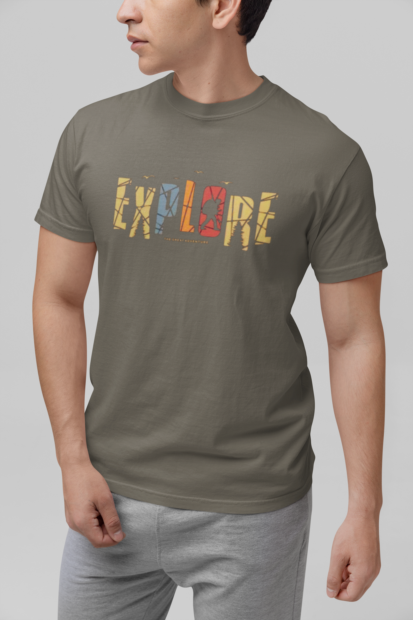 Explore The Great Adventure Graphic Tee - Retro Boho Nature & Hiking T-Shirt