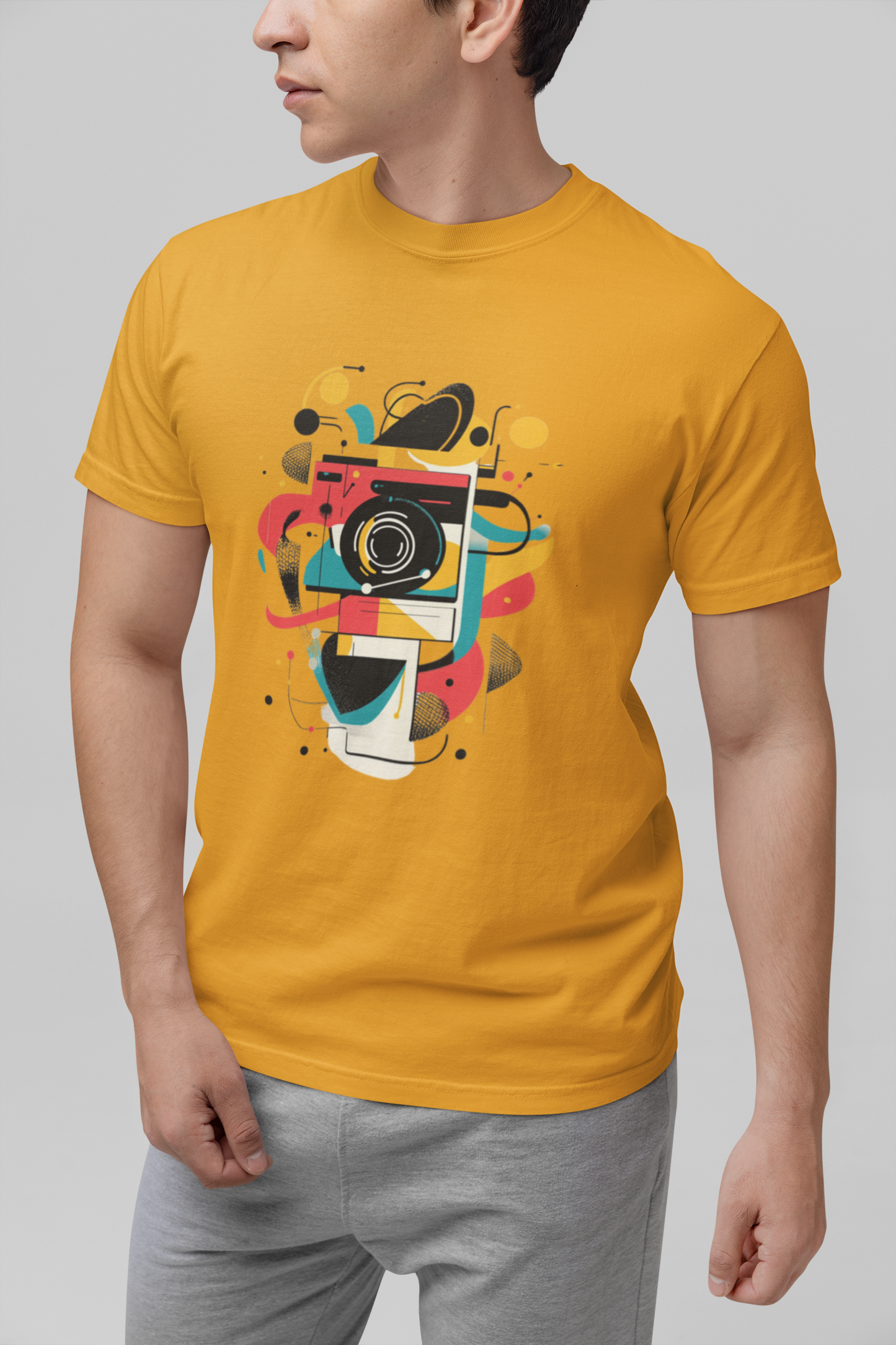 Photographer Gift Shirt - Vintage Camera Graphic Tee - Aesthetic Geometric Apparel