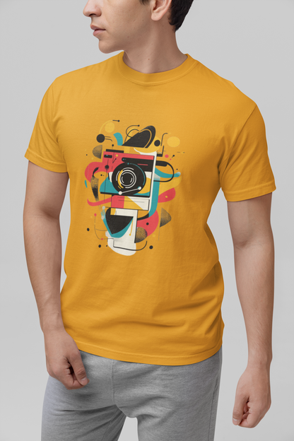 Photographer Gift Shirt - Vintage Camera Graphic Tee - Aesthetic Geometric Apparel