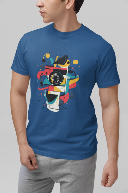 Photographer Gift Shirt - Vintage Camera Graphic Tee - Aesthetic Geometric Apparel