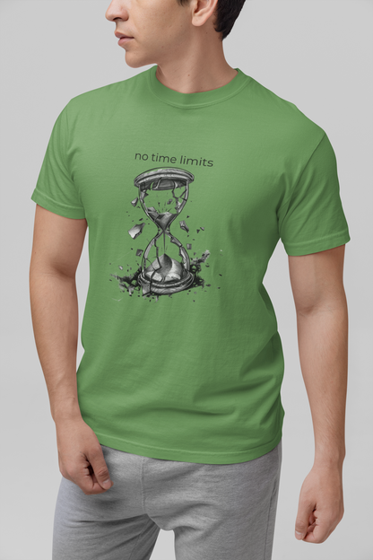 No Time Limits Hourglass Graphic Tee - Surrealist Minimalist Art T-Shirt