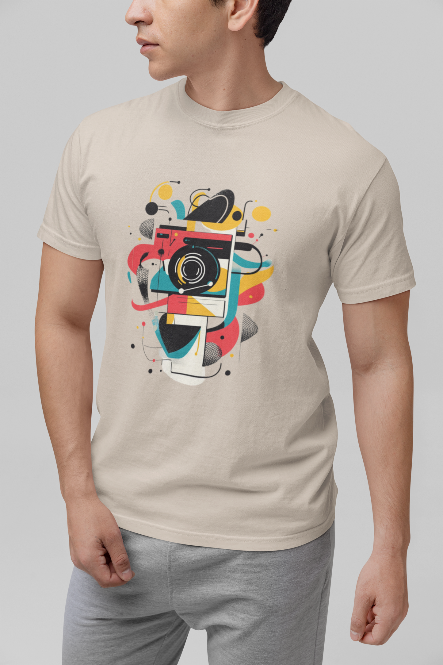 Photographer Gift Shirt - Vintage Camera Graphic Tee - Aesthetic Geometric Apparel