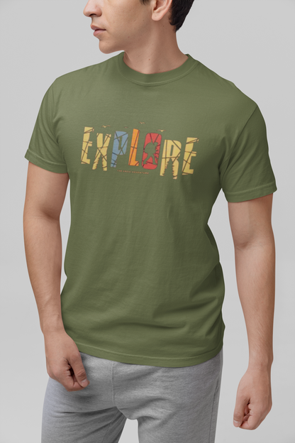 Explore The Great Adventure Graphic Tee - Retro Boho Nature & Hiking T-Shirt